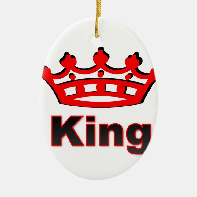 king ceramic tree decoration (Front)