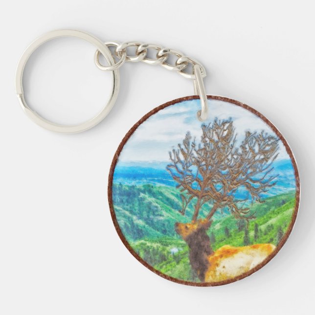 King Cervus Key Ring (Front)