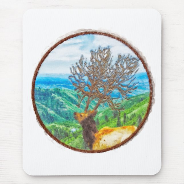 King Cervus Mouse Mat (Front)