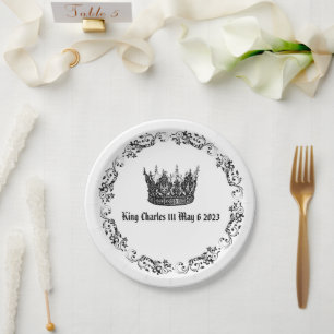 King Charles 111 Coronation May 2023 Paper Plates