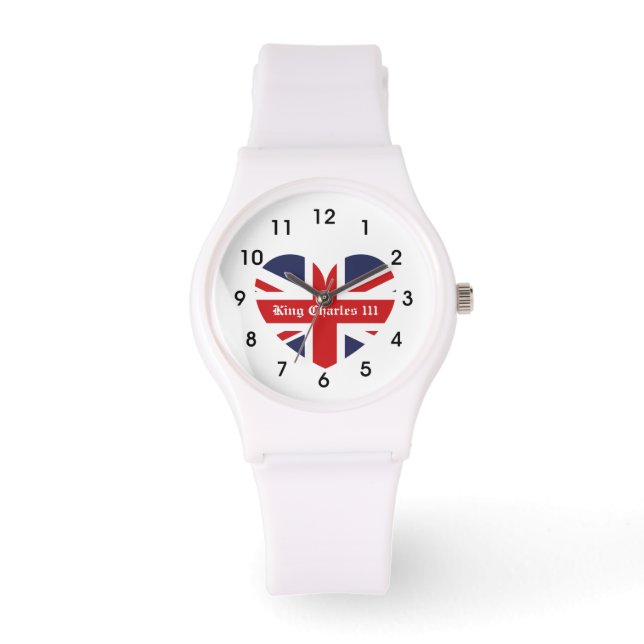 King Charles 111 Crown Royal England Flag Watch (Front)