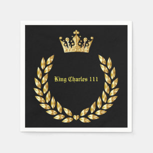 King Charles 111 Crown Royal Napkin