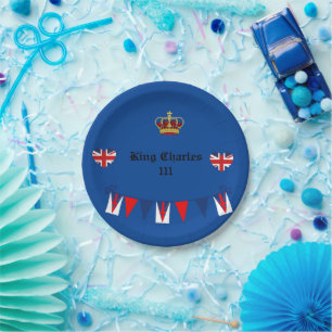 King Charles 111 Crown Royal Paper Plate