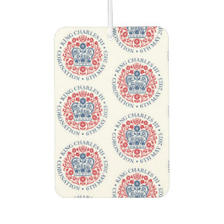 king charles 3rd emblem souvenir  car air freshener