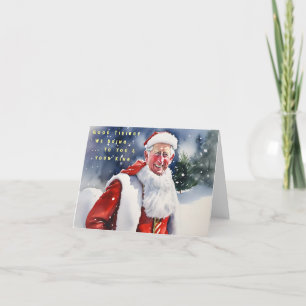 King Charles at Christmas Holiday Card