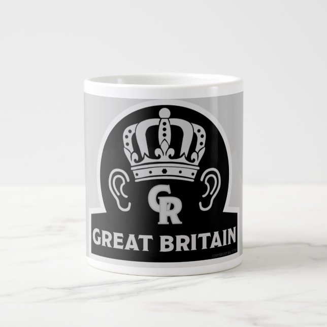 King Charles British Royal Crown Coffee Mug (Front)