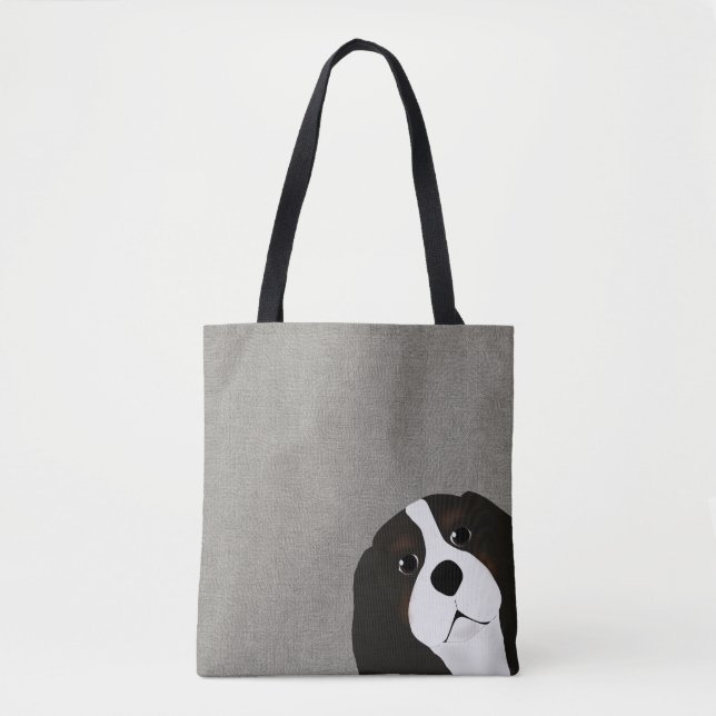 King Charles Cavalier Allover Tote (Front)