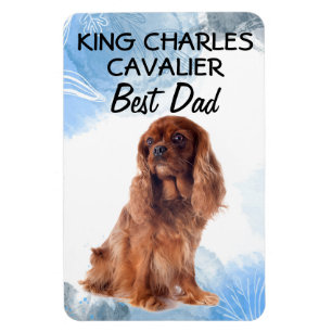 King Charles Cavalier Best Dad Magnet
