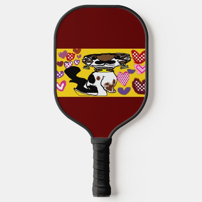 King charles cavalier heart style mug socks golf b pickleball paddle (Front)