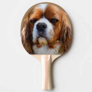King Charles Cavalier Spaniel Face, Ping Pong Paddle