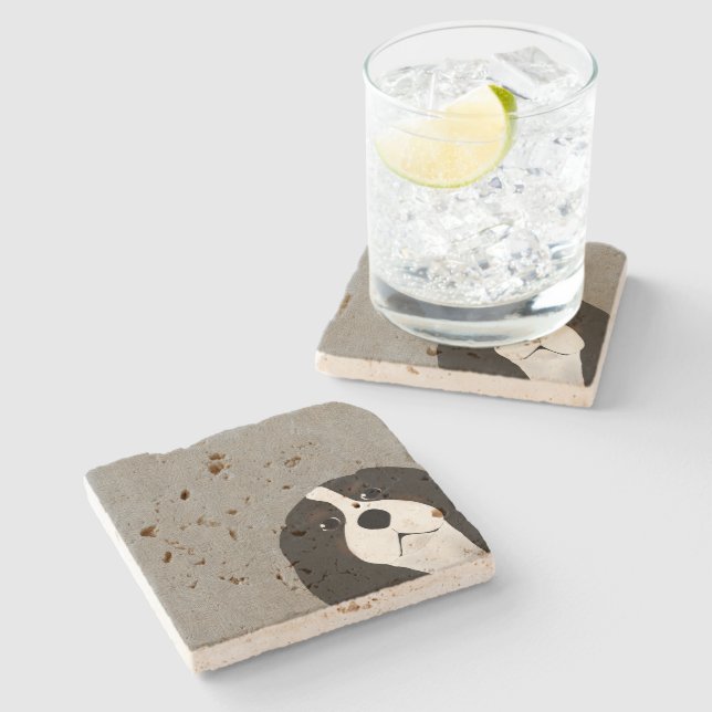 King Charles Cavalier Stone Coaster (Side)