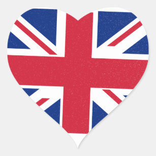 King Charles Coronation British Royal Monarch Flag Heart Sticker