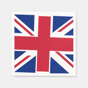 King Charles Coronation British Royal Monarch Flag Napkin