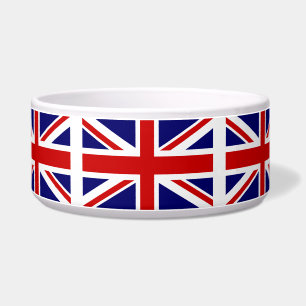 King Charles coronation UK flag pet bowl