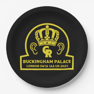 King Charles English Royal Coronation     Paper Plate