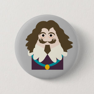 King Charles I 6 Cm Round Badge