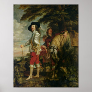 King Charles I of England out Hunting, c.1635 Poster