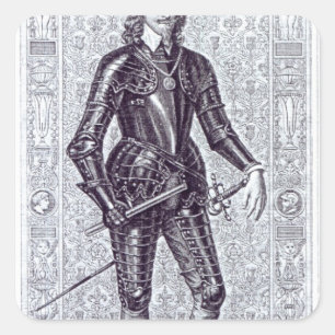 King Charles I Square Sticker