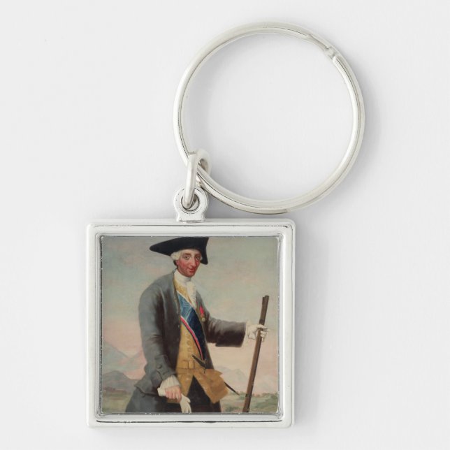 King Charles III (1716-88) as a Huntsman, 1786/88 Key Ring (Front)
