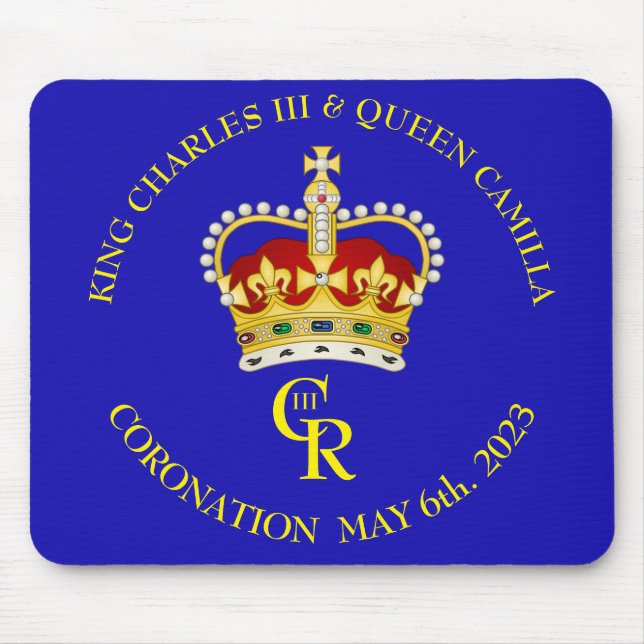  King Charles III and Queen Camilla   Mouse Mat (Front)