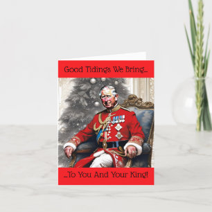King Charles III at Christmas Holiday Card