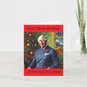 King Charles III at Christmas Holiday Card