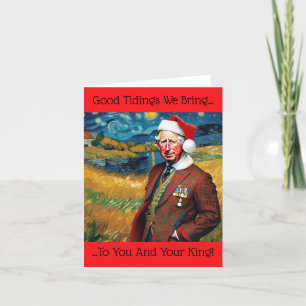 King Charles III at Christmas Holiday Card