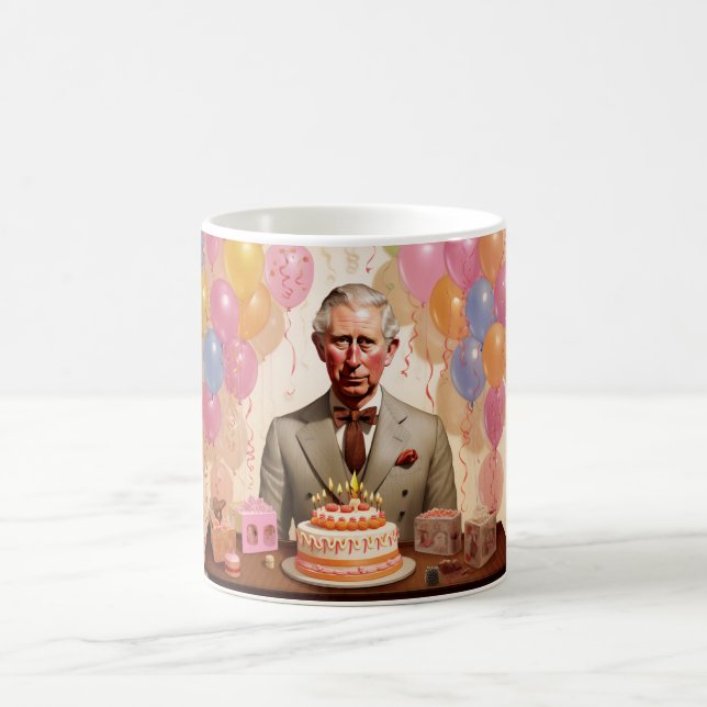 King Charles III Birthday Party Coffee Mug (Center)
