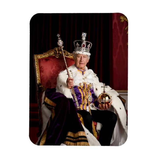 King Charles III Buckingham Palace portrait Magnet (Vertical)