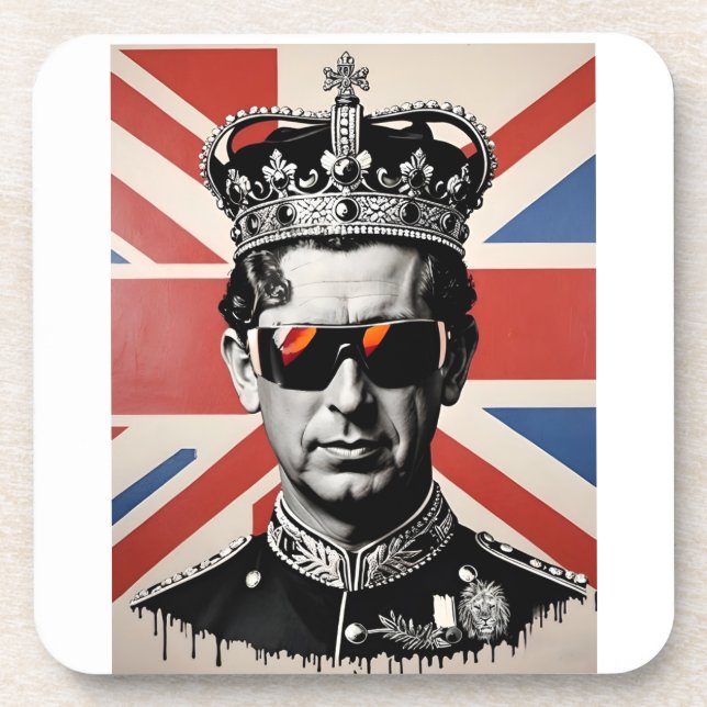 king Charles iii coaster union jack  (Front)