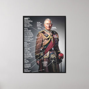 King Charles III Colonel in Chief Toronto Scottish Canvas Print