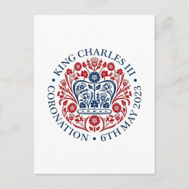 King Charles III Commemorative Postcard (Front)