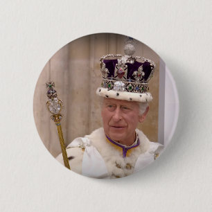 King Charles III Coronation 6 Cm Round Badge