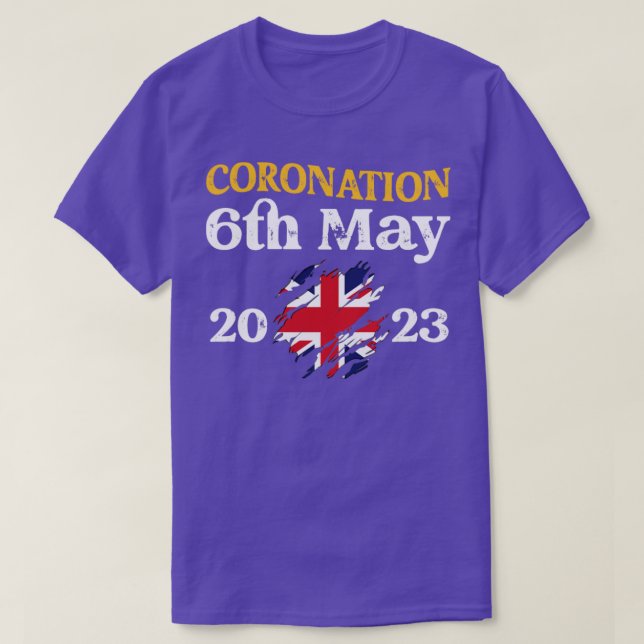 King Charles III Coronation 6th May 2023 T-Shirt (Design Front)