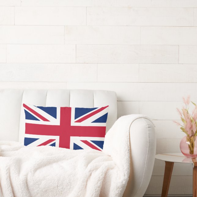 King Charles III Coronation, British Flag Lumbar Cushion (Couch)