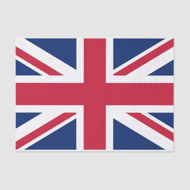 King Charles III Coronation, British Flag, Party Tissue Paper (Front)