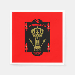 King Charles III Coronation Commemorative Souvenir Napkin