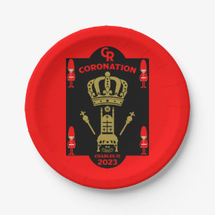 King Charles III Coronation Commemorative Souvenir Paper Plate