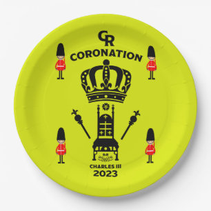 King Charles III Coronation Commemorative Souvenir Paper Plate