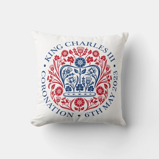 King Charles III Coronation Cushion (Front)