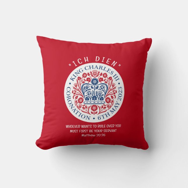 KING CHARLES III Coronation Cushion (Front)