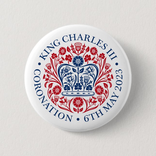 King Charles III Coronation Emblem Logo Badge (Front)