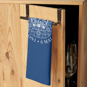 King Charles III Coronation Emblem, Royal Souvenir Tea Towel