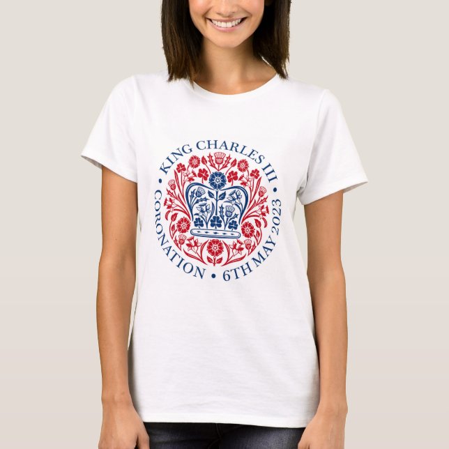 King Charles III Coronation Emblem T-Shirt (Front)