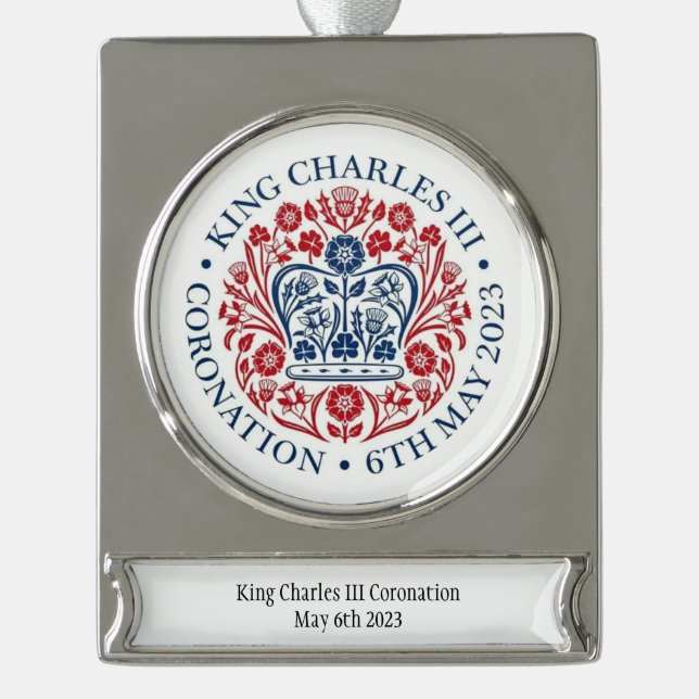King Charles III Coronation keepsake ornament (Front)