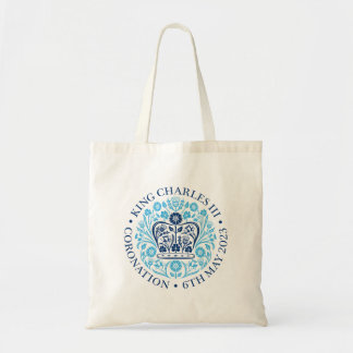 King Charles III Coronation Official design blue Tote Bag