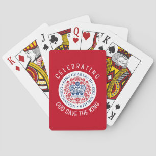 KING CHARLES III Coronation Red Souvenir Playing Cards