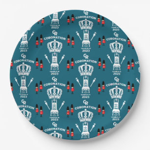King Charles III Coronation Street Party Paper Plate