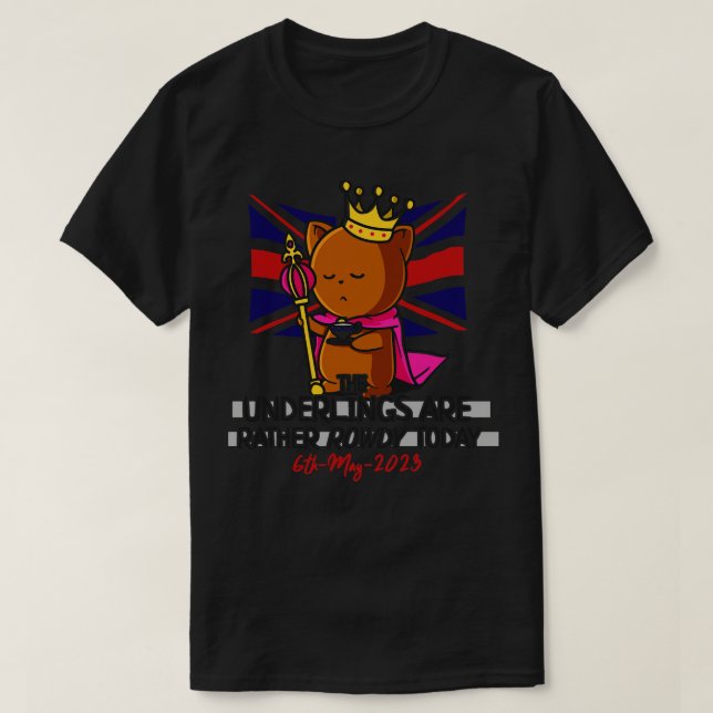 King Charles III Coronation Street Party Rowdy Und T-Shirt (Design Front)