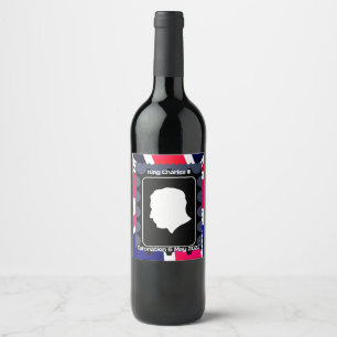 King Charles III Coronation Wine Label